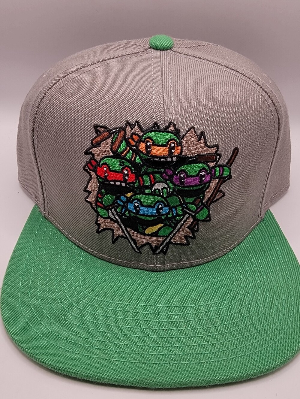 Teenage Mutant Ninja Turtles Grey and Green Snapback Hat